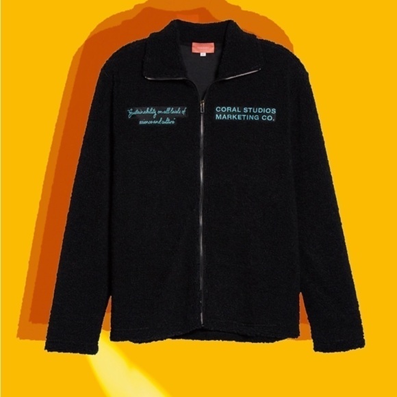 NORDSTROM Coral Studios fleece jacket Size M - Picture 1 of 5
